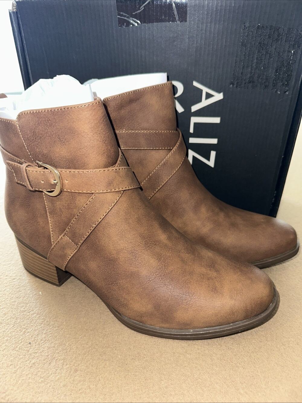 Naturalizer Kimbra DKTAN Women's Brown Fashion Ankle Boots Size 11 M 16496S3201